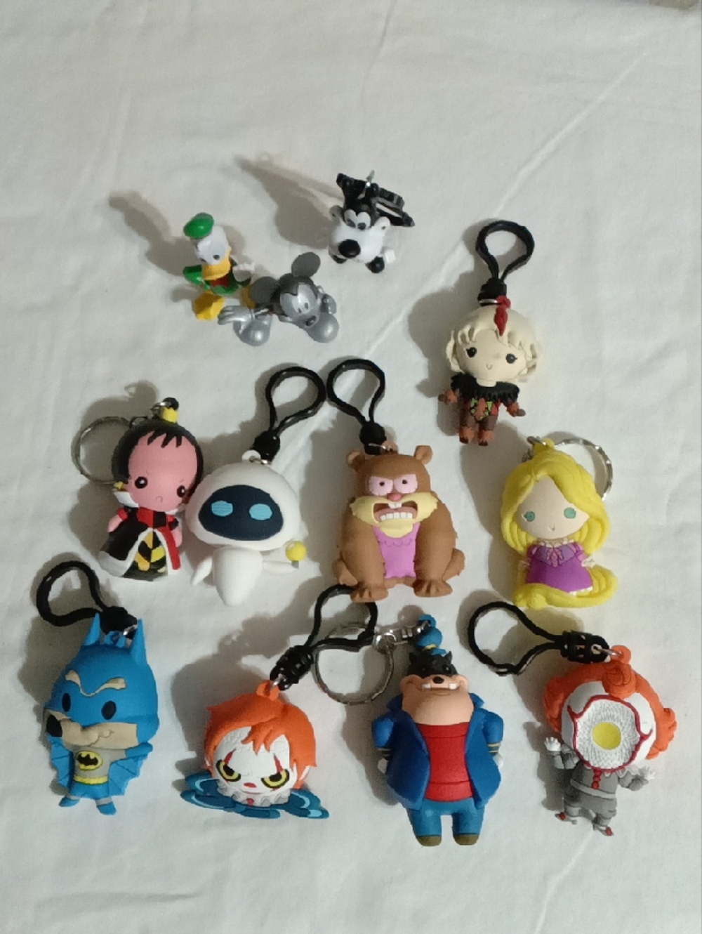 Assorted Cartoon Character Keychain Lot - Multicolor - Picture 2 of 6